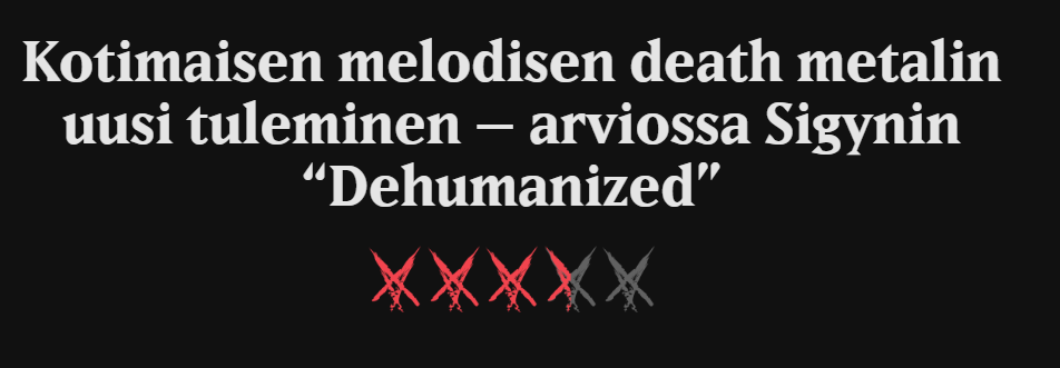 Dehumanized gets reviews